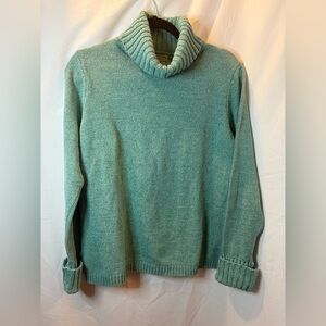 L.L. Bean Women’s Aqua Turtleneck Sweater